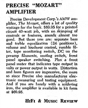 Mozart AMK, AMW; Precise Development (ID = 2770570) Ampl/Mixer