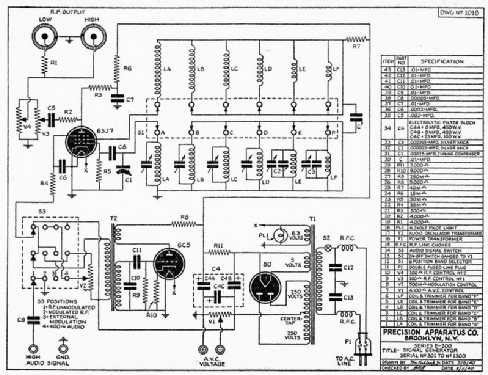 Signal Generator E200; Precision Apparatus (ID = 2207564) Ausrüstung