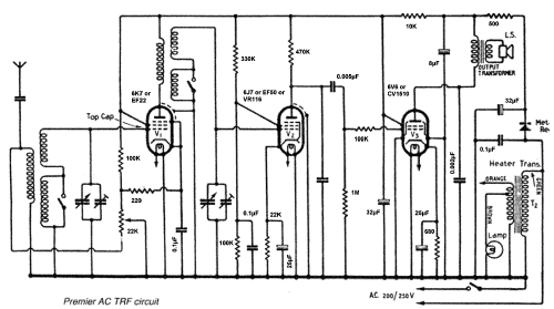 3 Valve TRF Radio Kit ; Premier Radio Co. (ID = 718587) Kit