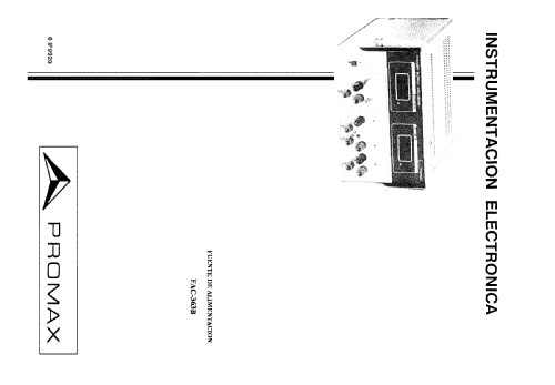 Fuente Alimentación FAC-363-B; Promax; Barcelona (ID = 1354471) Equipment