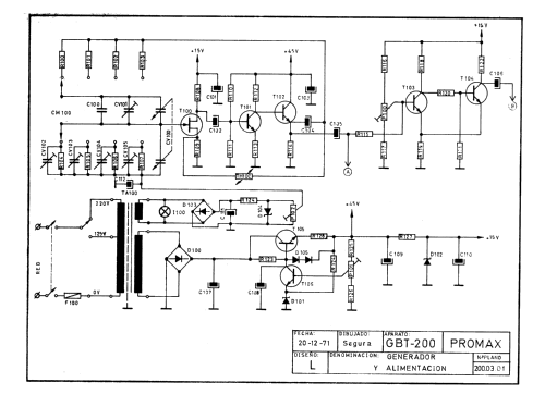 Generador BF GBT-200; Promax; Barcelona (ID = 2426724) Equipment