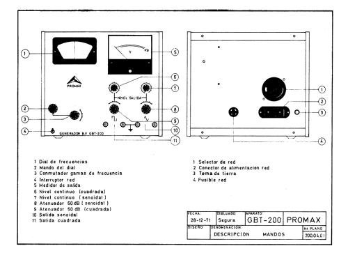 Generador BF GBT-200; Promax; Barcelona (ID = 2426740) Equipment