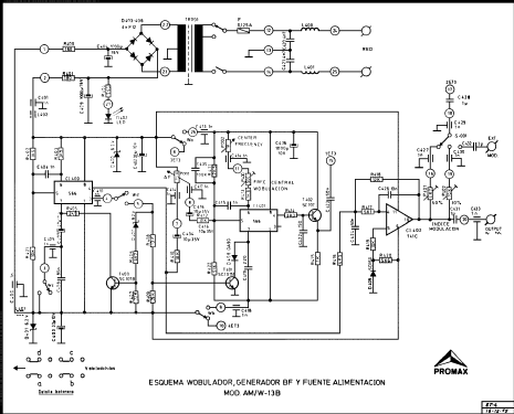Generador RF AM/W-13-B; Promax; Barcelona (ID = 760342) Equipment