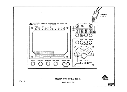 Medidor Intensidad de Campo TV MC-710-P; Promax; Barcelona (ID = 2304256) Equipment