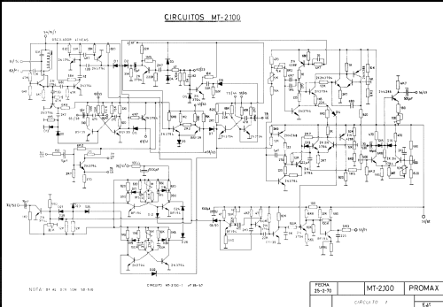 Mira Electrónica MT-2100 ; Promax; Barcelona (ID = 760220) Equipment