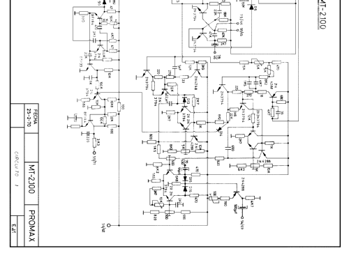 Mira Electrónica MT-2100 ; Promax; Barcelona (ID = 2304316) Equipment