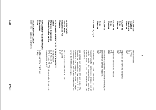 Monitor Pattern Generator GV-241; Promax; Barcelona (ID = 1344912) Equipment