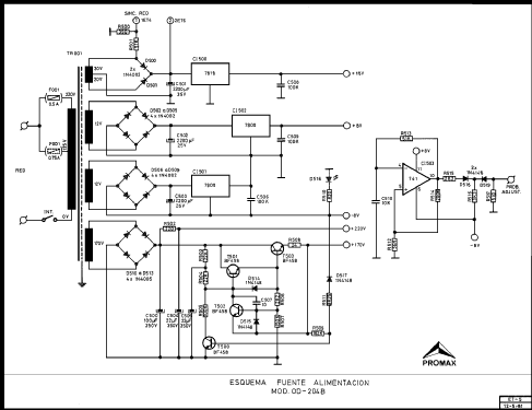 Osciloscopio OD-204-B; Promax; Barcelona (ID = 749517) Equipment