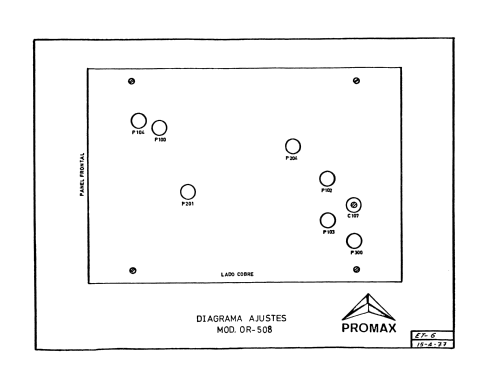 Osciloscopio OR-508; Promax; Barcelona (ID = 1350067) Equipment