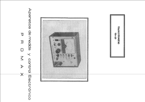 Transistómetro TR-10 ; Promax; Barcelona (ID = 760535) Equipment