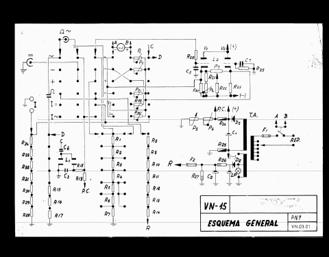 Voltímetro Electrónico VN-15; Promax; Barcelona (ID = 1479133) Equipment