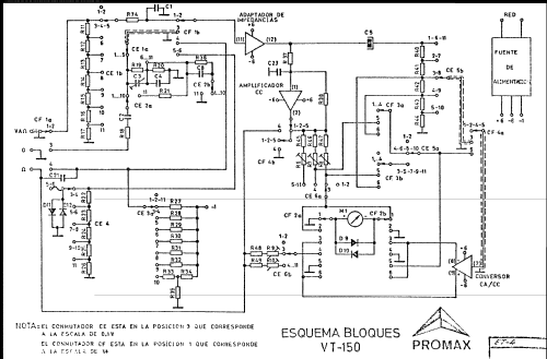 Voltímetro Electrónico VT-150; Promax; Barcelona (ID = 758276) Equipment