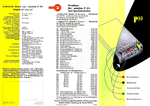 Minifon P55 table loudspeaker Katalog Nr. 504; Protona, R. Stach; (ID = 2104315) Speaker-P