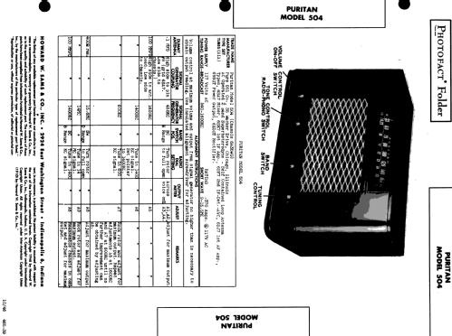 504 Ch= 6A35WG; Pure Oil Corp.; (ID = 507135) Radio