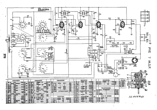 7 M.S.P.; Pye Electronics Pty (ID = 2645545) Radio