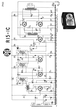 Transistor A6 Ch= R15-1C; Pye Industries Ltd (ID = 2928028) Radio