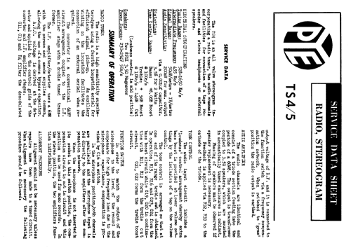 Total Sound TS5 Ch= R37-1A; Pye Industries Ltd (ID = 1792217) Radio