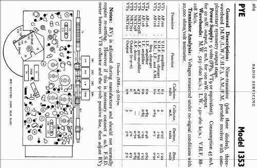 1353; Pye Ltd., Radio (ID = 727492) Radio