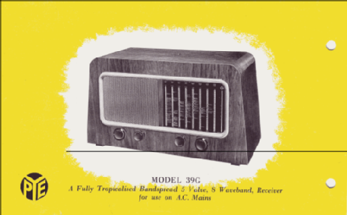 39G; Pye Ltd., Radio (ID = 411567) Radio