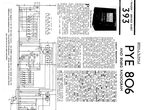 806RG; Pye Ltd., Radio (ID = 1251527) Radio