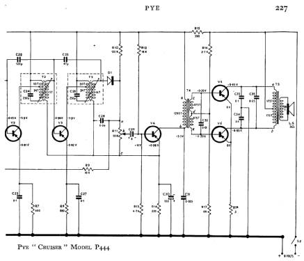 Cruiser P444; Pye Ltd., Radio (ID = 595363) Radio