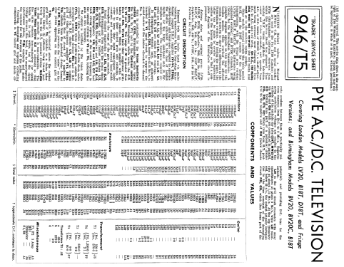 LV20; Pye Ltd., Radio (ID = 2279972) Television