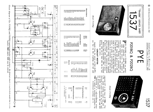 P202BQ; Pye Ltd., Radio (ID = 1326607) Radio