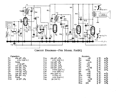 P26BQ; Pye Ltd., Radio (ID = 546314) Radio