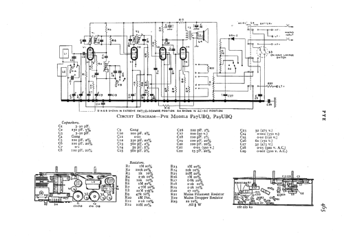 P29UBQ; Pye Ltd., Radio (ID = 546202) Radio