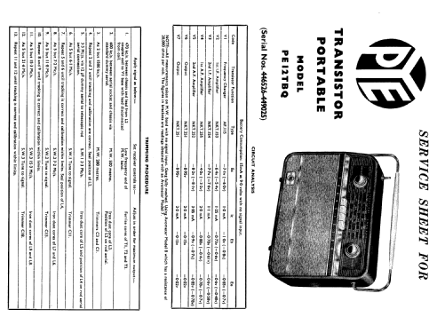 PE12TBQ; Pye Ltd., Radio (ID = 1968211) Radio