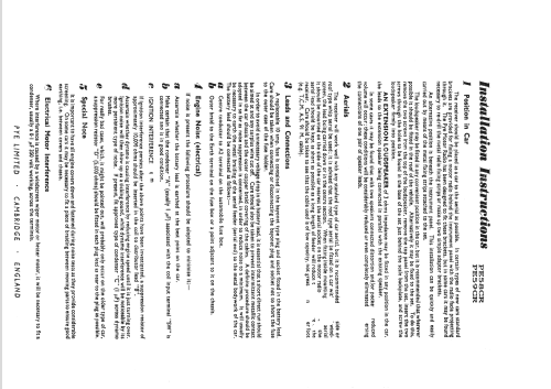 PE58CR; Pye Ltd., Radio (ID = 840744) Car Radio