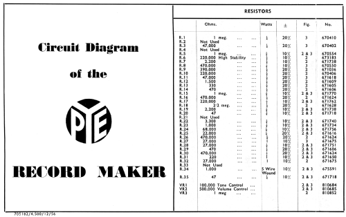 Record Maker ; Pye Ltd., Radio (ID = 2095566) Enrég.-R
