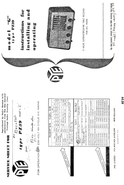 Model G PZ40; Pye N.Z. Ltd.; Waihi (ID = 2889575) Radio