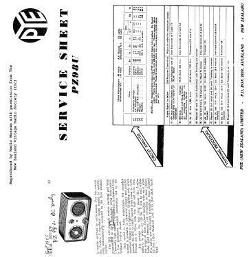 PZ98U; Pye N.Z. Ltd.; Waihi (ID = 2889852) Radio