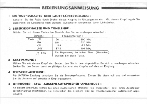 4 Bereich-Radio TR-2312 Bestell Nr. 07029; QUELLE GmbH (ID = 1521856) Radio