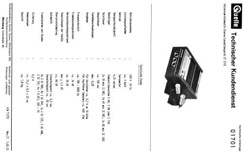 CT2115; QUELLE GmbH (ID = 931149) Reg-Riprod