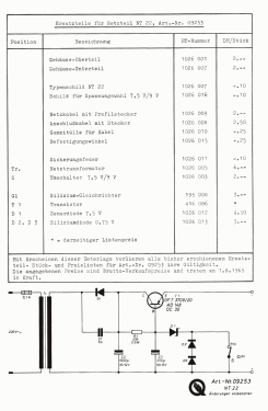 Netzteil für Transistorgeäte NT 22 Art.-Nr. 09253; QUELLE GmbH (ID = 2708295) Power-S