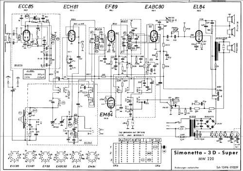 Simonetta 3D Super MW 220, Art. Nr. 05213; QUELLE GmbH (ID = 542340) Radio