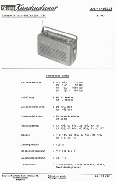 Simonetta - Autokoffer Skai AFC	BT 943 Art.-Nr. 09228 Ch= 928923; QUELLE GmbH (ID = 2705327) Radio