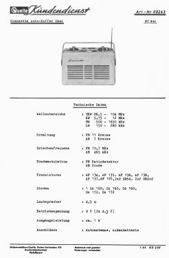 Simonetta Autokoffer-Skai BT944 Art.-Nr. 09243; QUELLE GmbH (ID = 2705386) Radio