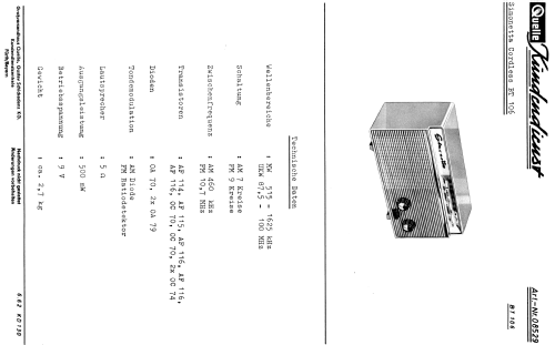 Simonetta Cordless BT106 Art.-Nr.08529; QUELLE GmbH (ID = 638463) Radio