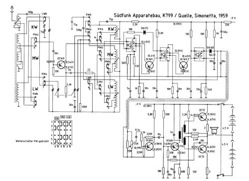 Simonetta K-799; QUELLE GmbH (ID = 2610513) Radio