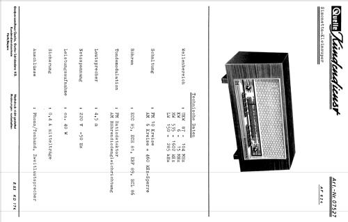 Simonetta-Kleinsuper AF624 Art. Nr. 07527; QUELLE GmbH (ID = 620338) Radio