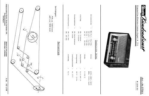 Simonetta-Stereo-Luxus W314 Art. Nr. 07564; QUELLE GmbH (ID = 620820) Radio