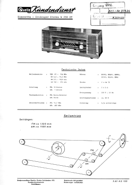 Simonetta W298ST MW298ST Art. Nr. 07524 Ch= MW3224G1; QUELLE GmbH (ID = 2935029) Radio