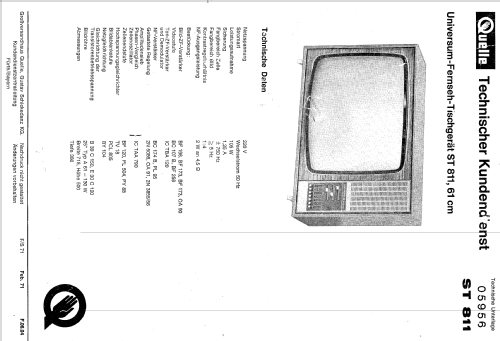 ST811 Ch= M100; QUELLE GmbH (ID = 614556) Television