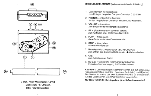 Stereo-Cassetten-Abspielgerät CP 1871A; QUELLE GmbH (ID = 1641503) R-Player