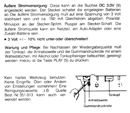 Stereo-Cassetten-Abspielgerät CP 1871A; QUELLE GmbH (ID = 1641505) R-Player