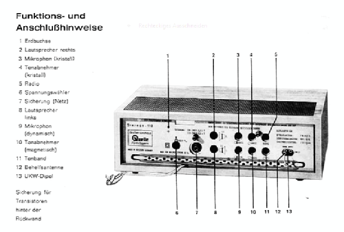 Stereon 110; QUELLE GmbH (ID = 2378866) Radio