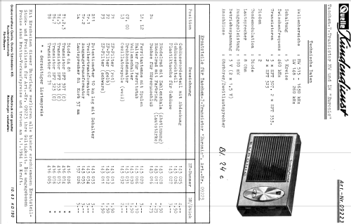 Taschen-7-Transistor Euronic Art.-Nr.09223; QUELLE GmbH (ID = 640947) Radio